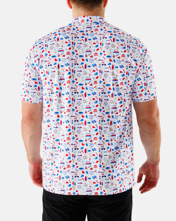 Waggle Americana Men's Polo