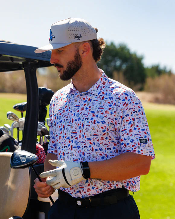 Waggle Americana Men's Polo