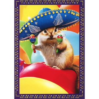 Greeting Card Chipmunk Sombrero
