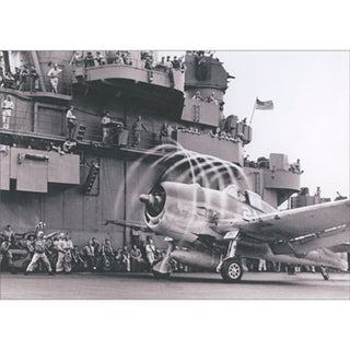 Flight Deck USS Yorktown Birthday Card