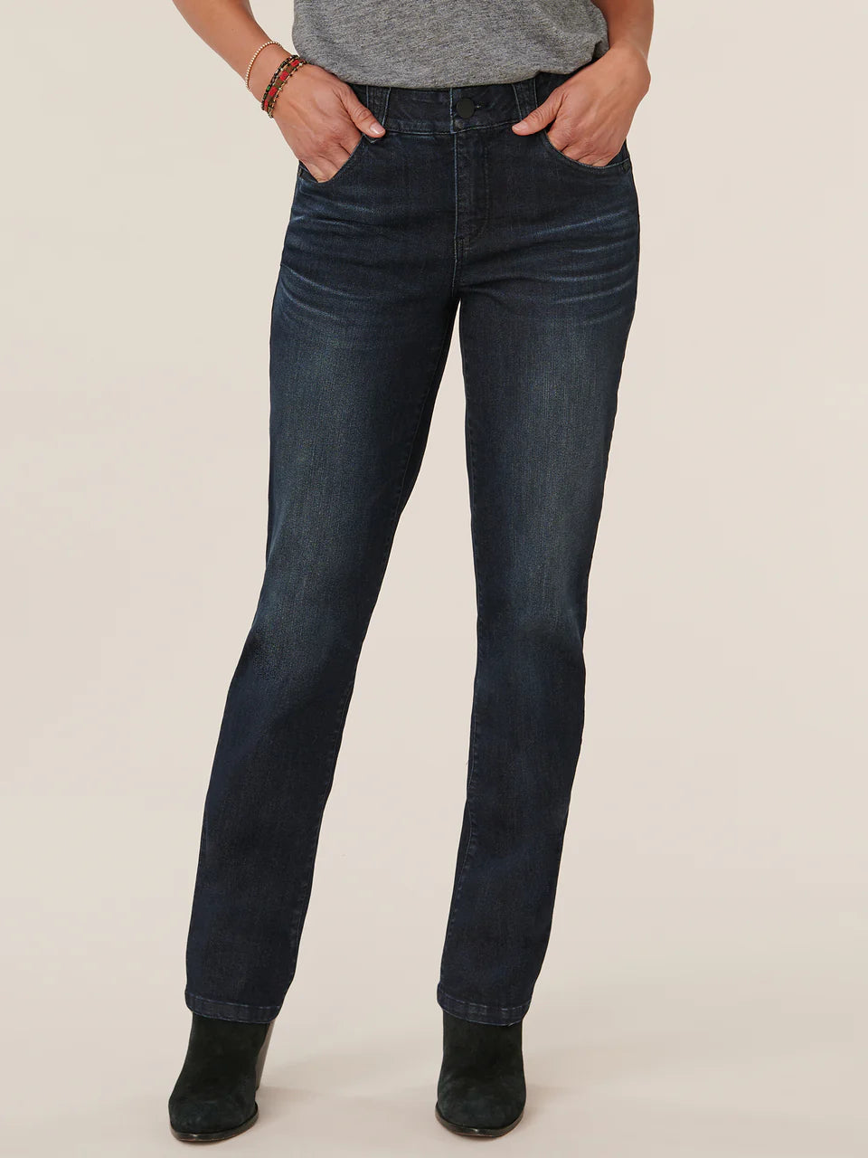 AB Solution Tall Straight Leg Dark Indigo Denim