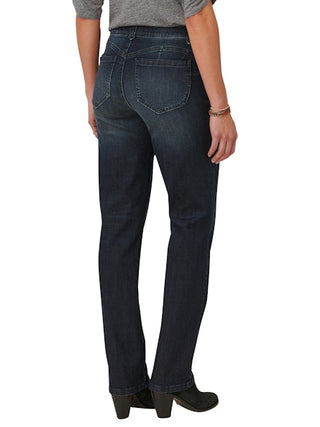 AB Solution Straight Leg Dark Indigo Denim FINAL SALE