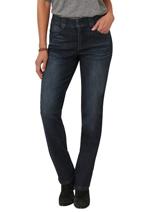 AB Solution Straight Leg Dark Indigo Denim FINAL SALE