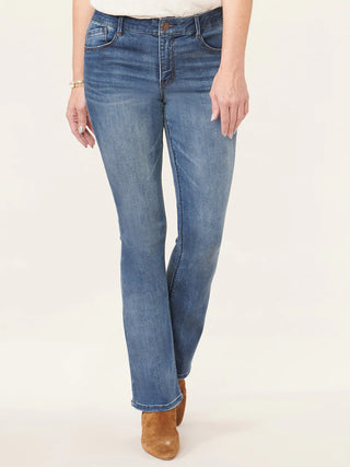 Petite Blue Artisanal Wash Itty Bitty Boot Denim