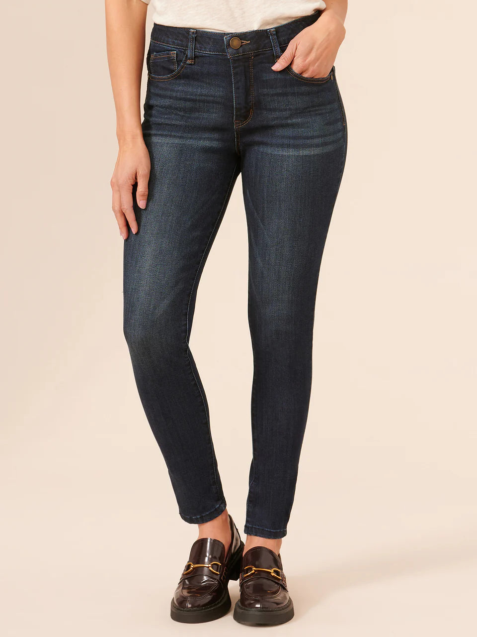 Modern AB Solution High Rise Ankle Length Denim