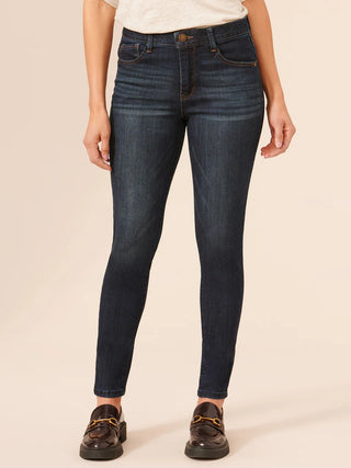 Petite Indigo Wash Ankle Length Slim Fit Jeans