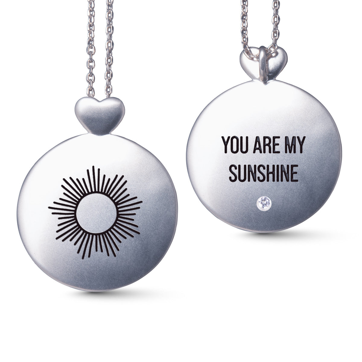 Silver Necklace w/ Sunshine Pendant
