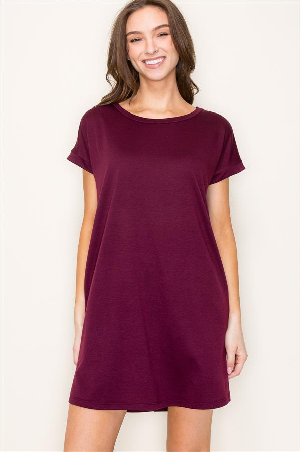 Short Sleeve Terry Dress