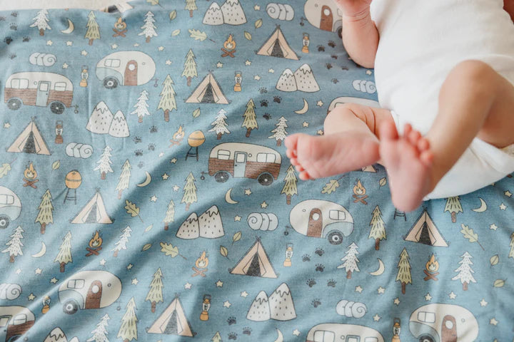 Bridger Copper Pearl Swaddle Blanket