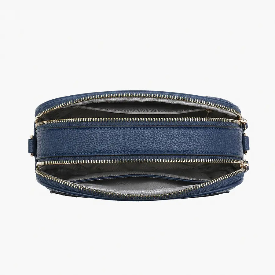 Sky Dual Zip Crossbody Bag