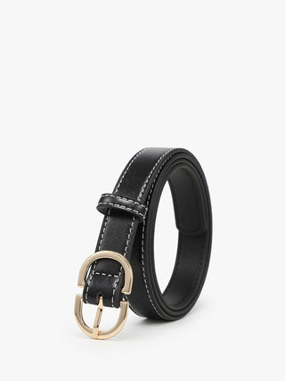 Contrast-Stitch Belt