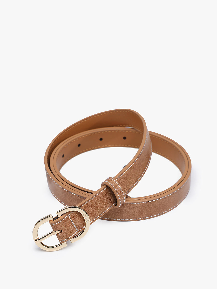 Contrast-Stitch Belt