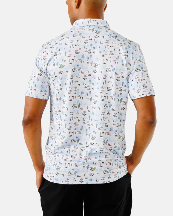Waggle Beached It Men's Polo