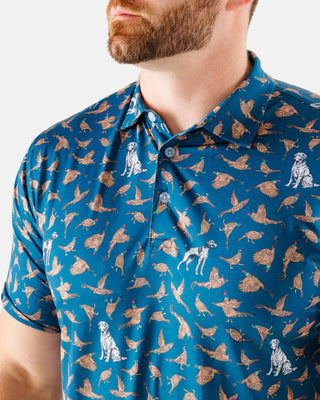 Waggle Bird Dog Men's Polo