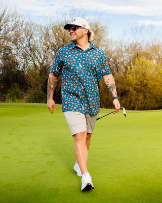 Waggle Bird Dog Men's Polo