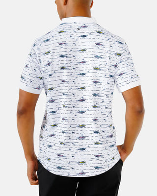 Waggle Boat Day Men's Hybrid Polo