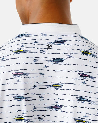 Waggle Boat Day Men's Hybrid Polo
