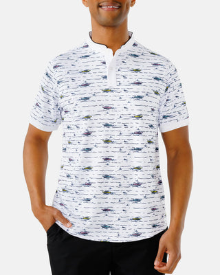 Waggle Boat Day Men's Hybrid Polo