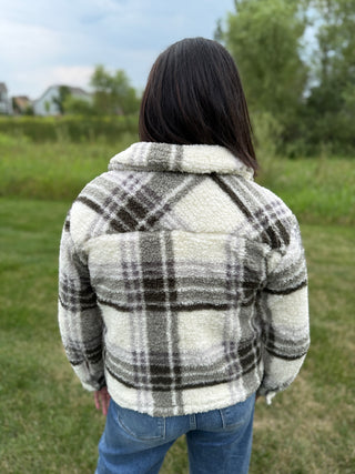 Walker Jacket | Women's Collared Sherpa Full Zip Jacket