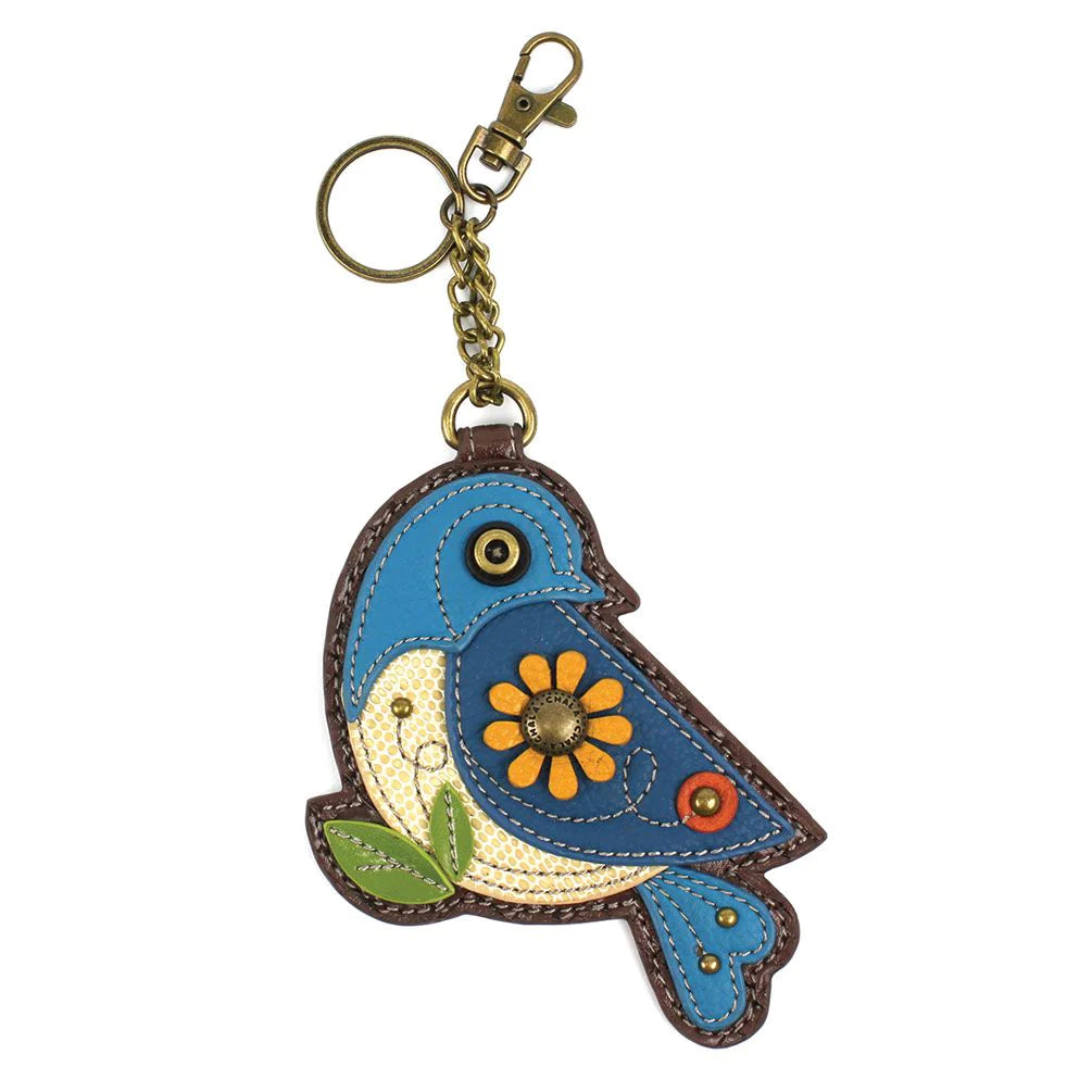 Blue Bird Coin Purse/Key Fob