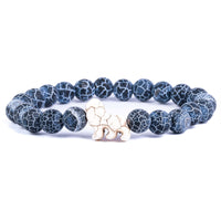 The Excursion Lion Bracelet by Fahlo in River Blue