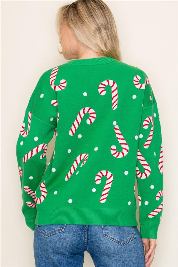 Candy Cane Sweater