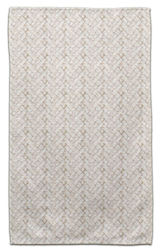 Beige Cross-Hatch Eco-Friendly Towel