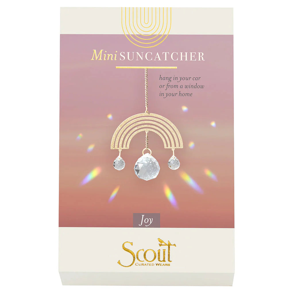Scout Mini Suncatcher Rainbow Joy Crystal Car & Window Charm
