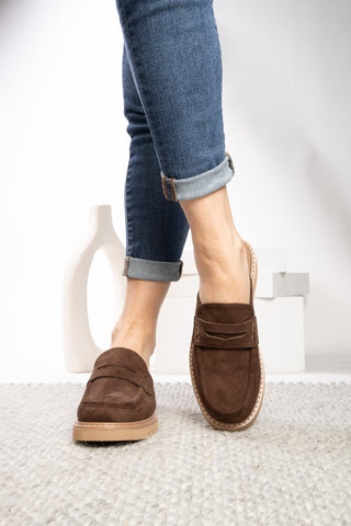 Corky's Get Lucky Chocolate Slip-On Clog Mule