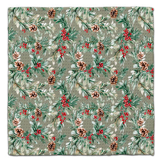 Pine Cones & Berries Eco-Friendly Washcloth