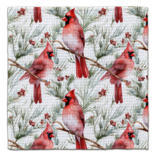 Cardinals on Branches Eco-Friendly Washcloth
