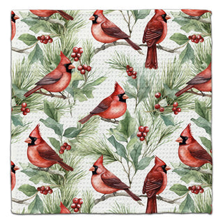 Cardinals and Berries Eco-Friendly Washcloth