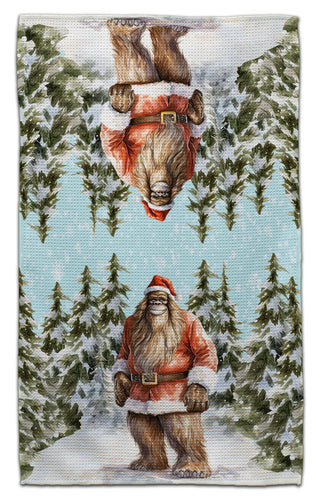 Bigfoot Claus Eco-Friendly Towel