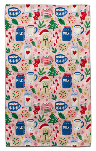 Milk & Gingerbread Men Eco-Friendly Towel