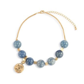 Z 7 Days Tracker Bracelet Indigo & Gold FINAL SALE