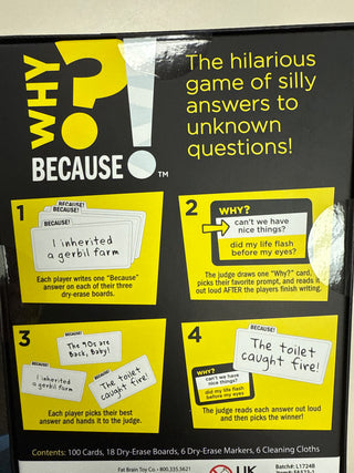 Why? Because! Game