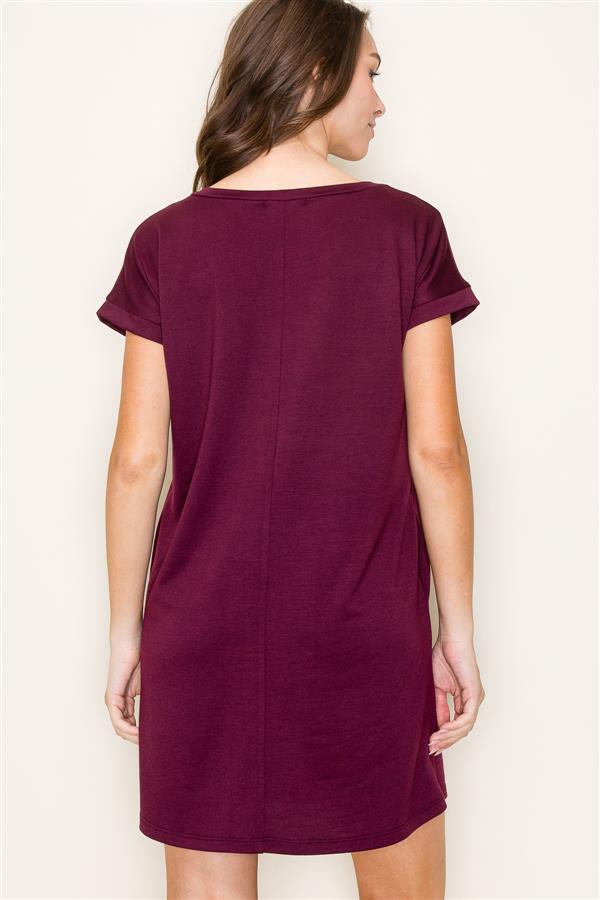 Short Sleeve Terry Dress