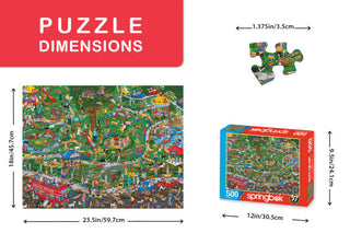 The Dog Park 500 Piece Jigsaw Puzzle