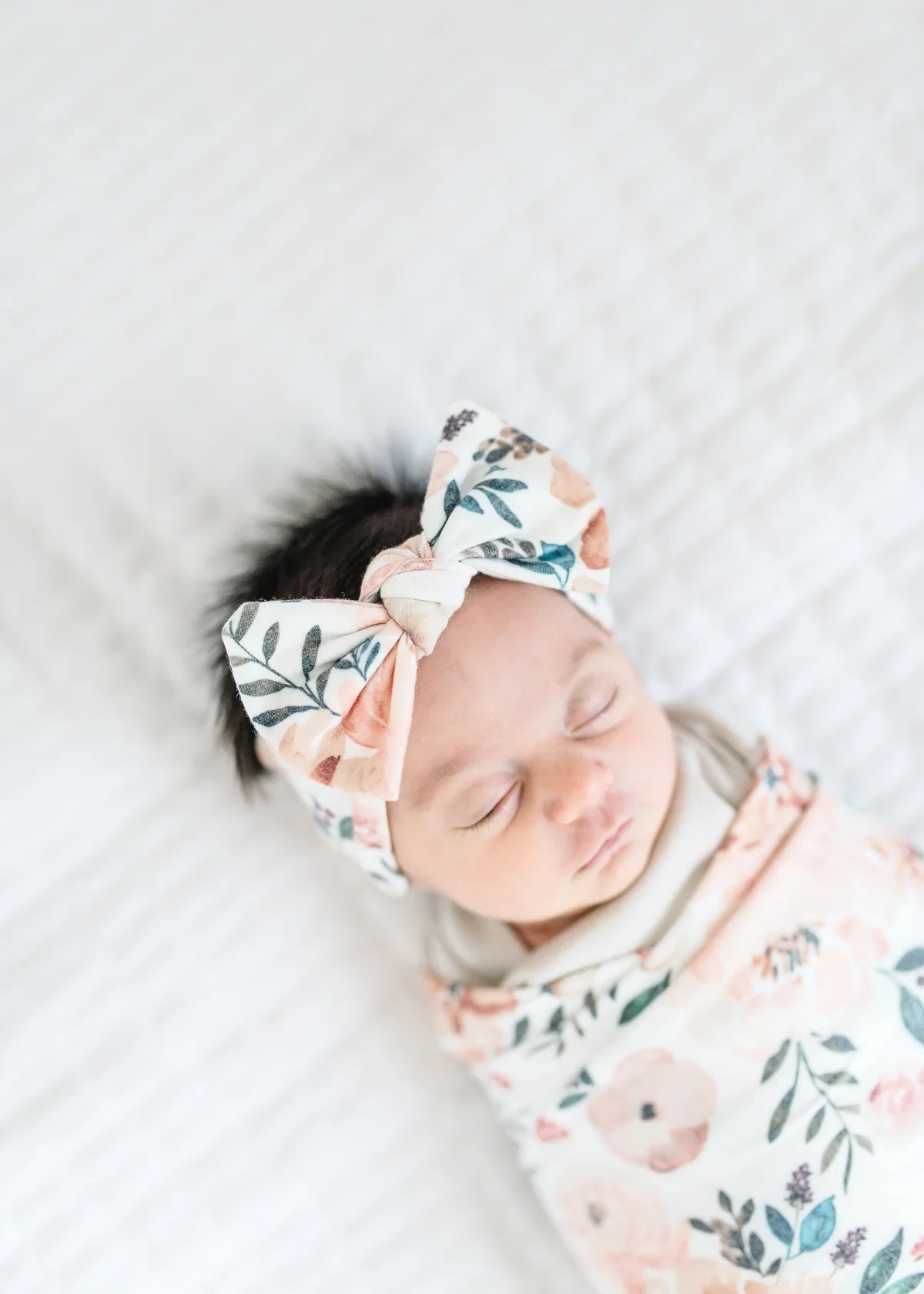 Autumn Copper Pearl Knit Headband Bow