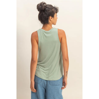 Crew Neck Rayon Tank Top