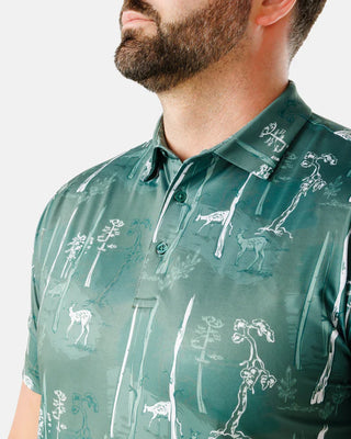 Waggle Deer Stand Men's Polo