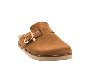 Women's Corkys Distracted Clogs — Camel Faux Suede