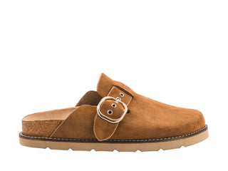Women's Corkys Distracted Clogs — Camel Faux Suede