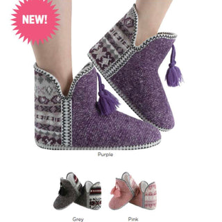 Women's Nordic Sweater Bootie Snoozies FINAL SALE