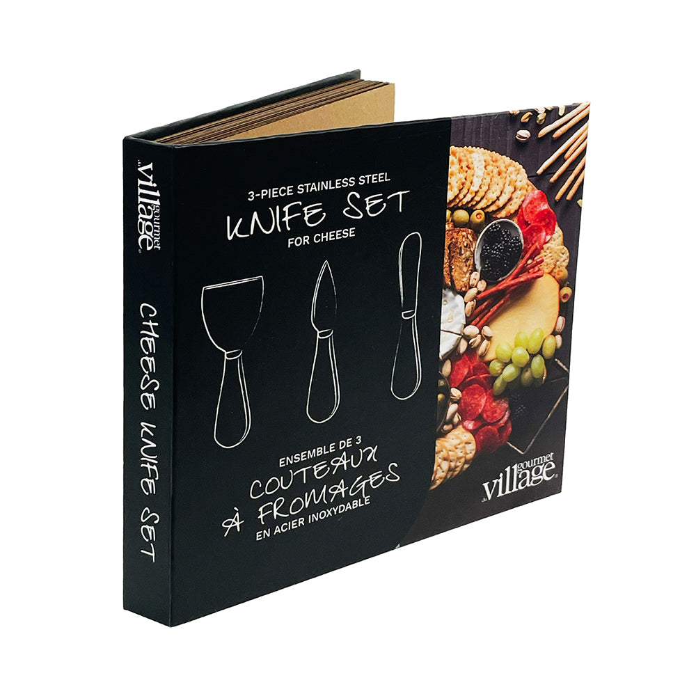 3-Piece Stainless Steel Knife Set For Cheese