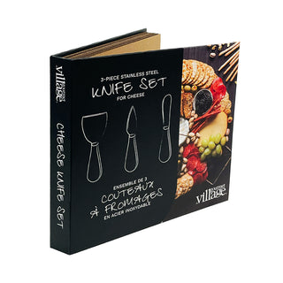3-Piece Stainless Steel Knife Set For Cheese