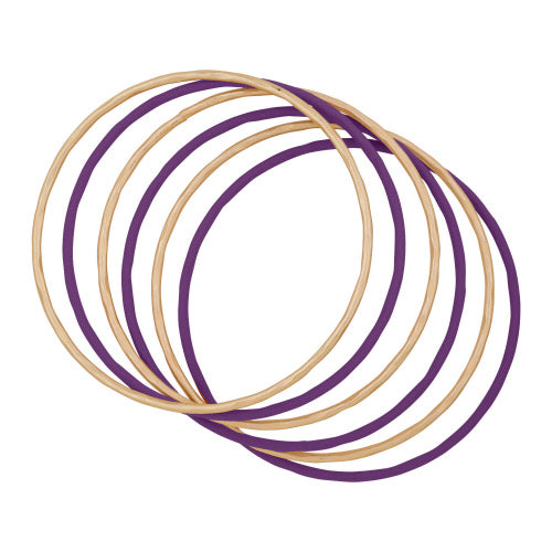 Purple& Gold Bracelet Set