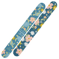 large emery board with cute turtle and floral design with the sentiment slow down and enjoy life