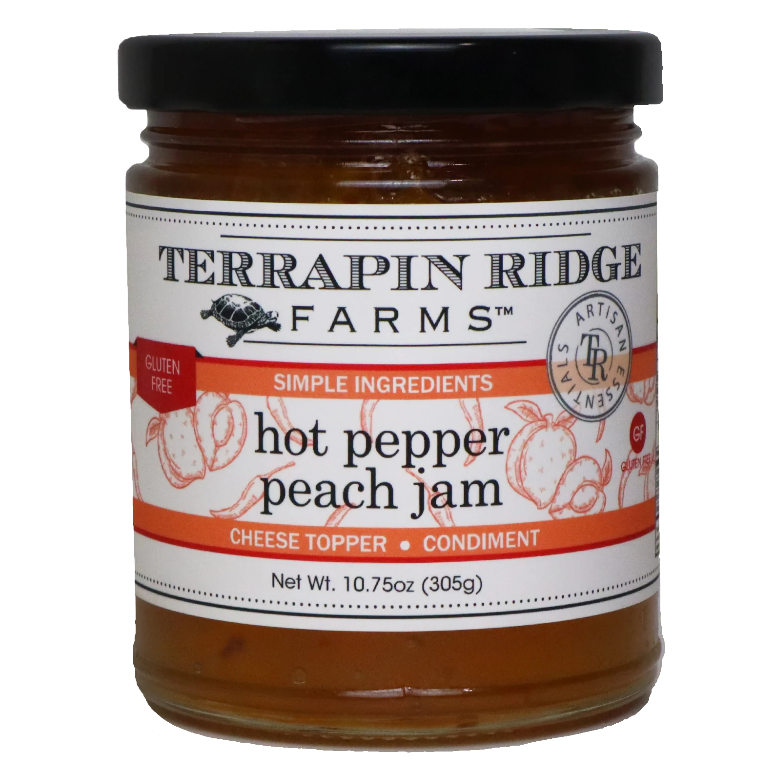 Hot Pepper Peach Jam 10.75 oz