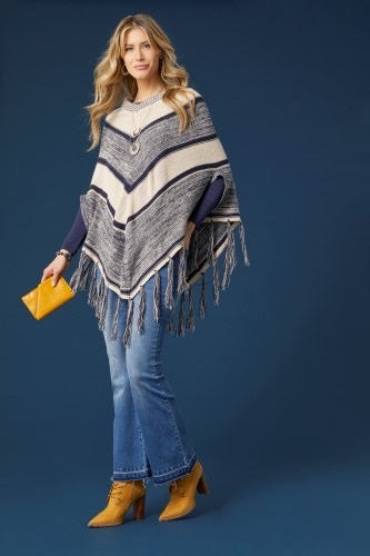 Poncho w/ Fringe